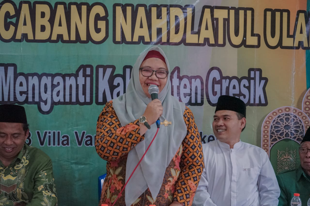 Pengurus MWCNU Menganti Dilantik, Ini Pesan Wakil Bupati Gresik